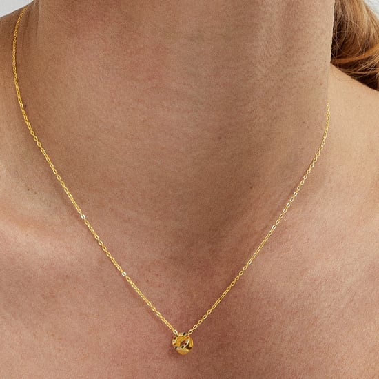 Luxenter Alphabet-Halskette aus 925er Sterlingsilber und mehrfarbigen Zirkonia mit einer Vergoldung aus 18-karätigem Gelbgold - Image 3