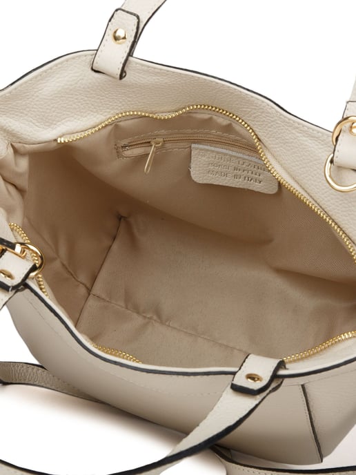 Giulia Monti Schultertasche Hellbeige - Image 4