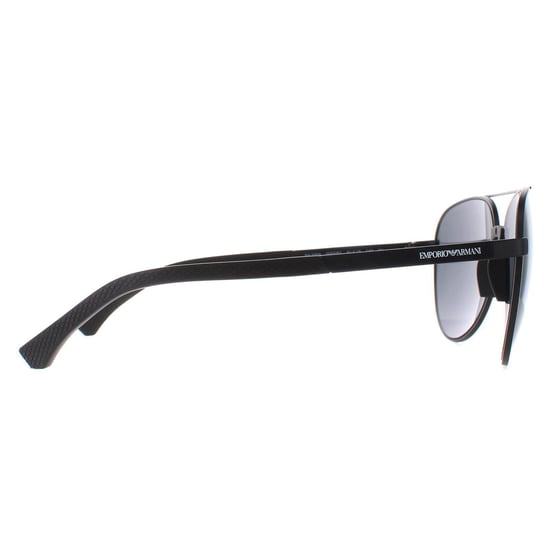 Emporio Armani Sonnenbrille 2059 320387 Matt Schwarz Grau - Image 4