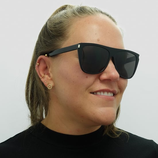 Saint Laurent Square Womens Schwarz Grau Rauch Sonnenbrille - Image 6