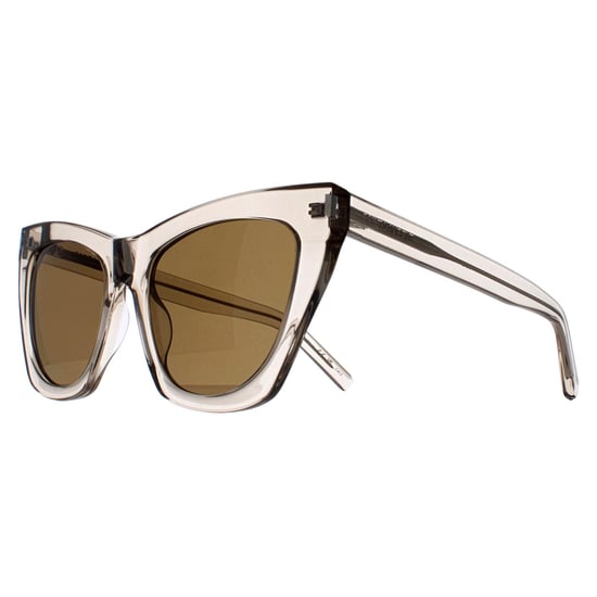 Saint Laurent Cat Eye Damen Transparent Beige Braun SL214 Kate - Image 2