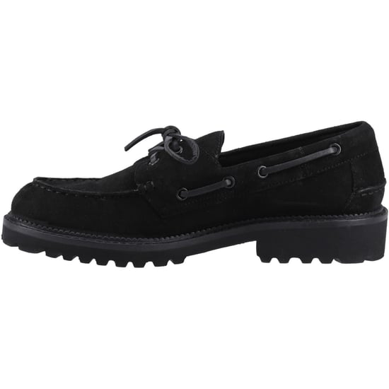 Hush Puppies Geri Wildleder Damen Schwarz Slipper - Image 4