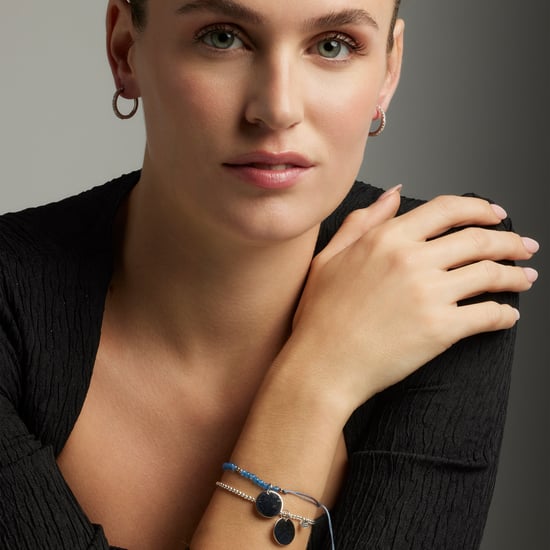 Luxenter mi sol-Armband aus 925er Sterlingsilber und blauem Achat mit rhodinierter Oberfläche - Image 2