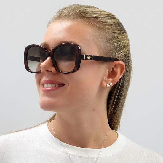 Gucci Schmetterling Damen Sonnenbrille Havana Braun Gradient - Image 6