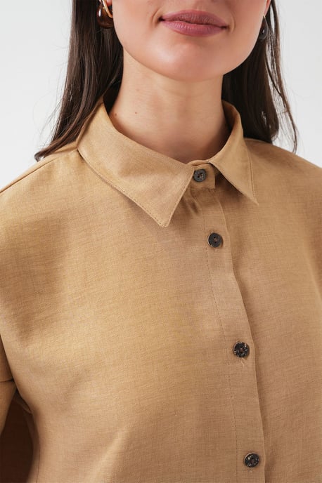 Leinenmischung Langarmshirt und Hosen-Set - Image 6