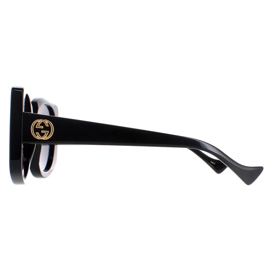 Gucci Rund Damen Schwarz Grau GG1257S - Image 3