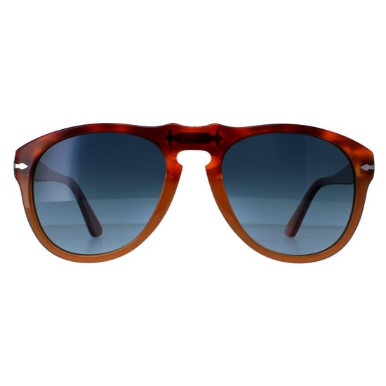 Lunettes De Soleil Persol 0649 1025S3 Resina E Sale Bleu Brun Polarisé 54mm - Image 1