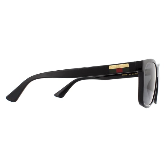 Gucci Rectangle Mens Black Grey Sonnenbrille - Image 4