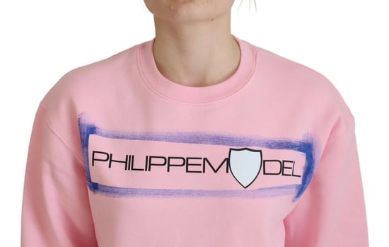 Rosa Rundhalsausschnitt Sweatshirt - Image 4
