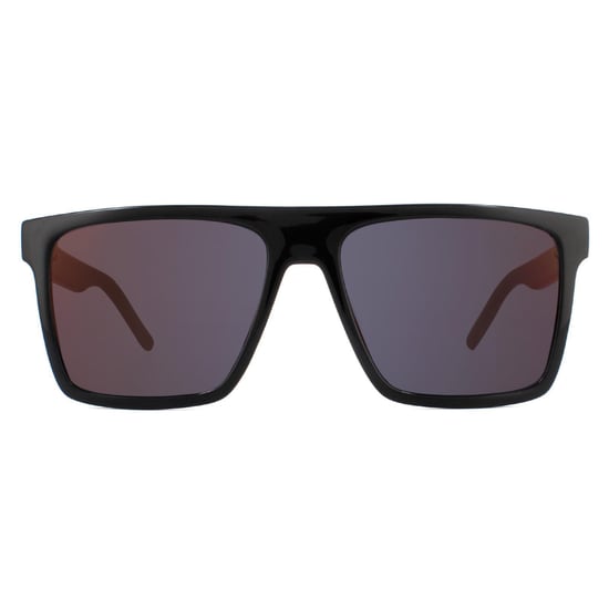 Hugo von Hugo Boss Square Mens Black Red Sunglasses - Image 1