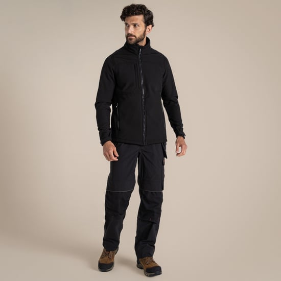 Craghoppers - "Whitby" Softshelljacke für Herren (Schwarz) - Image 1