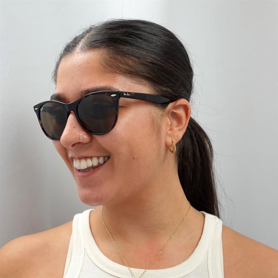 Lunettes De Soleil Ray-Ban Wayfarer II RB2185 902/57 Havana Brun Polarisé - Image 6