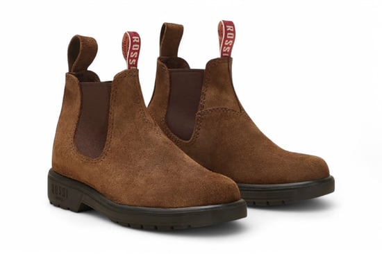 Rossi 303 Endura Chelsea-Stiefel aus rustikalem braunem Wildleder - Image 3