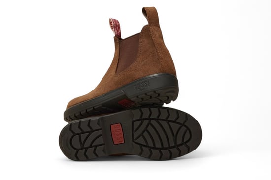 Rossi 303 Endura Chelsea-Stiefel aus rustikalem braunem Wildleder - Image 4