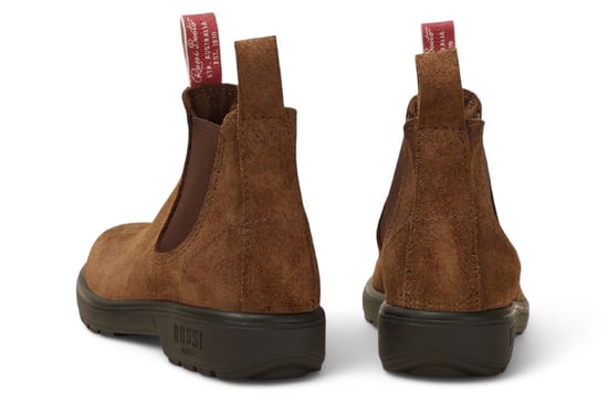 Rossi 303 Endura Chelsea-Stiefel aus rustikalem braunem Wildleder - Image 5