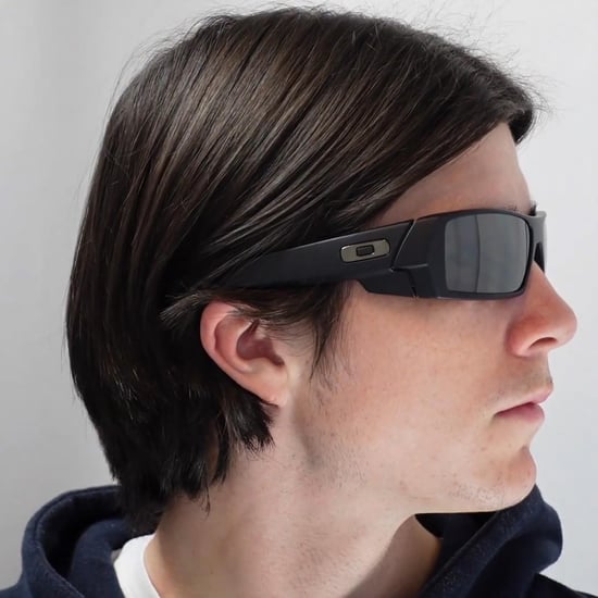 Oakley Wrap Herren Polierte Schwarz-Grau Sonnenbrille - Image 6