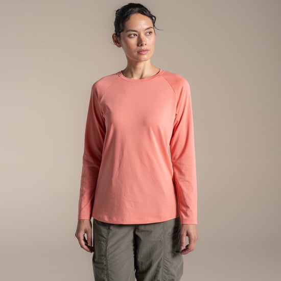 Craghoppers - "Nour" T-Shirt für Damen, Nosilife, Langärmlig (Gewürzte Aprikose) - Image 4