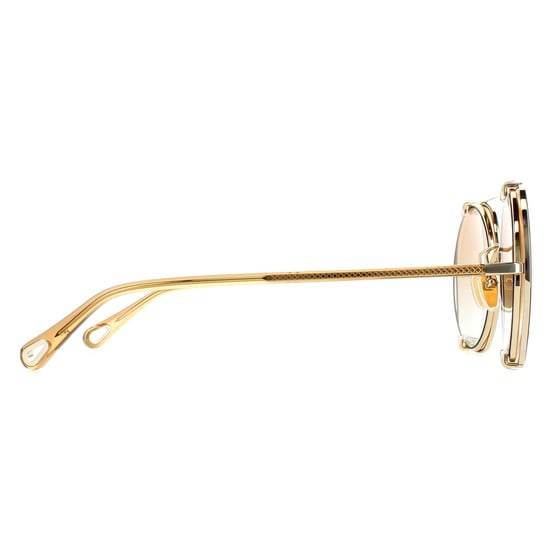 Chloe Aviator Damen Gold Orange Farbverlauf CH0042S - Image 4