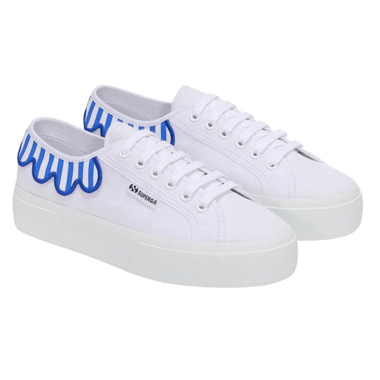 Superga - Herren/Damen Unisex Sneaker "3740 Leggera", Schirm (Glänzend Blau/Weiß) - Image 3
