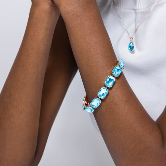 Luxenter Blaues Kristallarmband aus 18k Gelbgold - Ankek - Image 4