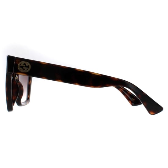Gucci Quadratische Damen Sonnenbrille Havanna Braun Verlauf GG1714S - Image 3