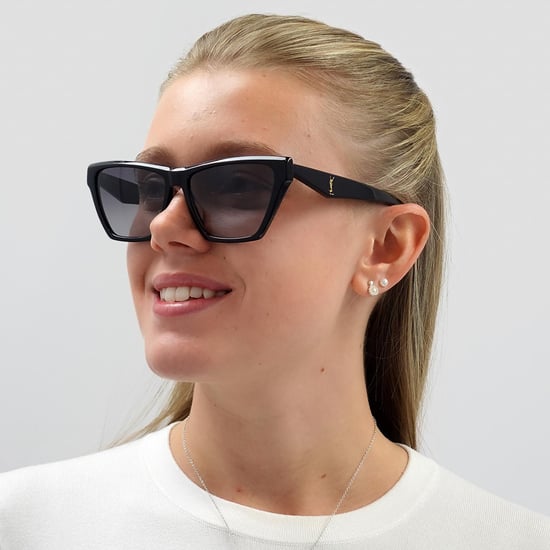Saint Laurent Cat Eye Damen Schwarz Grau Gradient Sonnenbrille - Image 6