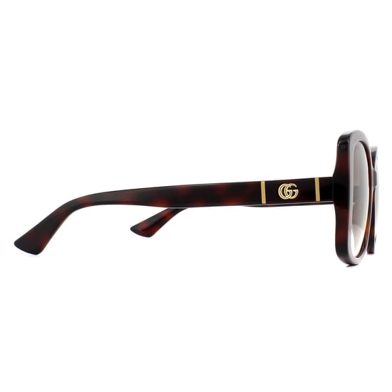 Gucci Schmetterling Damen Sonnenbrille Havana Braun Gradient - Image 4