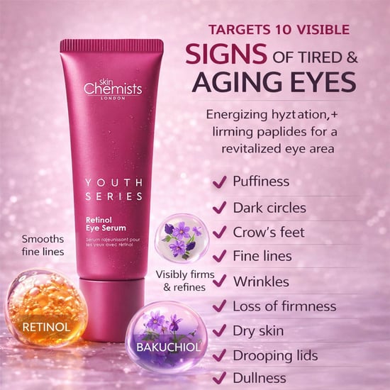 skinChemists Retinol & Bakuchiol Anti-Aging Augenserum 15 ml - Image 6