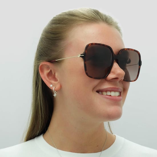 Gucci Square Womens Dark Havana Braun Gradient GG1267S - Image 6