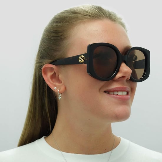 Gucci Rund Damen Dunkel Havanna Braun GG1257S - Image 5
