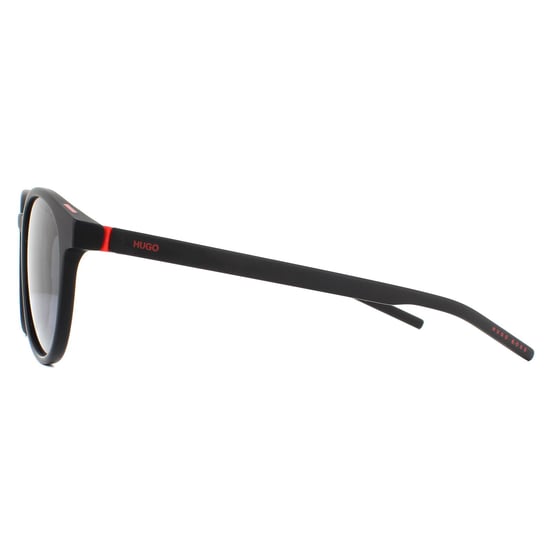Hugo by Hugo Boss Runde Mens Matte Schwarz Grau Sonnenbrille - Image 3