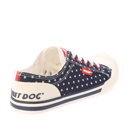 Damen Rocket Dog Jazzin Spangle Banner Pumps in Rot Navy - Image 3