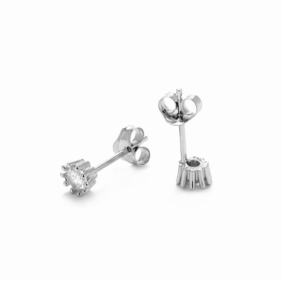 Luxenter Ohrringe, 925er Sterlingsilber, rhodiniert und mit glänzenden Zirkonias besetzt - Image 6