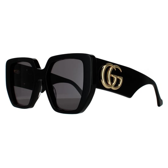 Gucci Square Damen Schwarz Grau Sonnenbrille - Image 2