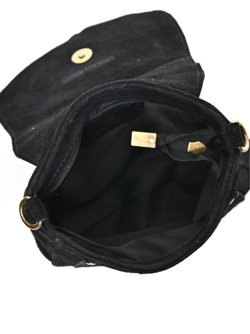 Anna Luchini Schwarz Rindsledertasche - Image 4