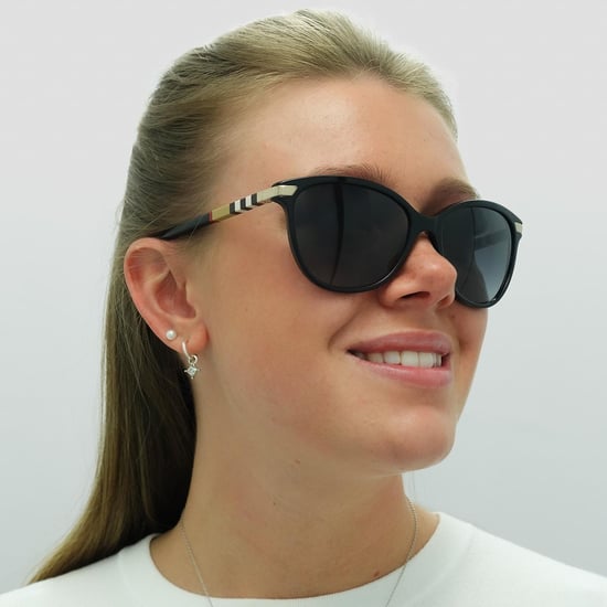 Burberry Sonnenbrille BE4216 30018G Schwarz mit goldenen Details Grauer Verlauf - Image 4