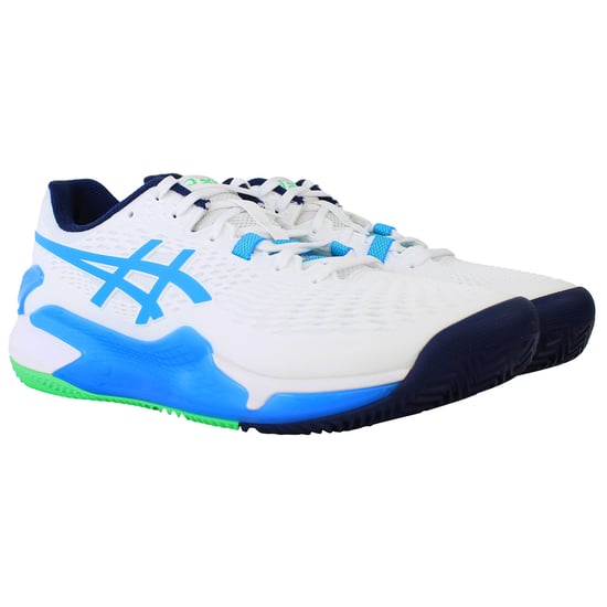 Asics Gel-Resolution 9 Clay Herren Tennischuhe Weiß - Image 2