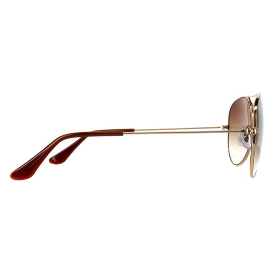 Ray-Ban Aviator Unisexe Gold Brown Gradient Sunglasses RB3025 - Image 4