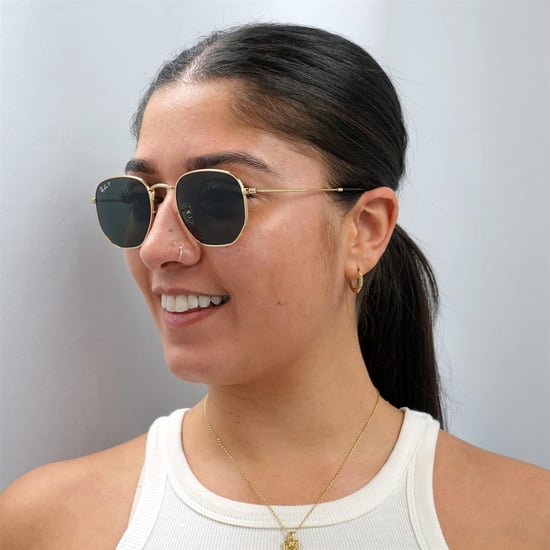 Ray-Ban Square Unisex Gold G-15 Grün Polarisierte Sonnenbrille - Image 6