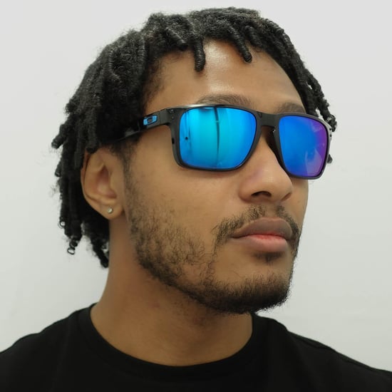 Oakley Square Mens poliert schwarz Prizm Saphir Sonnenbrille - Image 6