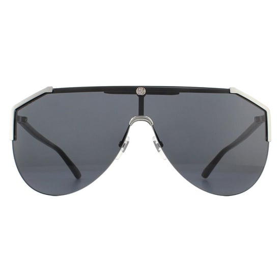 Lunettes De Soleil Gucci GG0584S 001 Ruthénium Et Gris Noir - Image 1