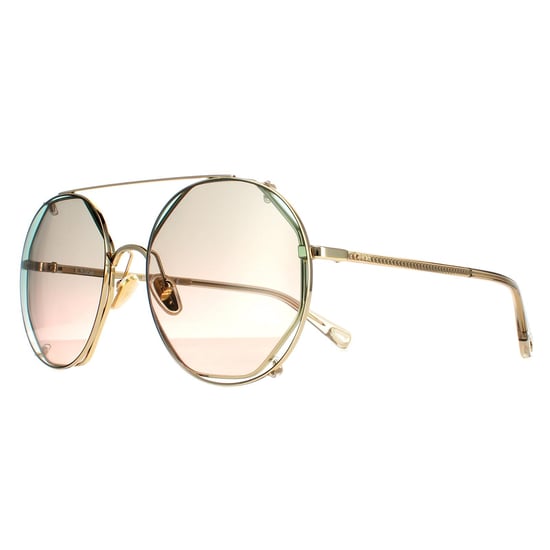 Chloe Rund Damen Gold Grün Farbverlauf CH0041S - Image 2