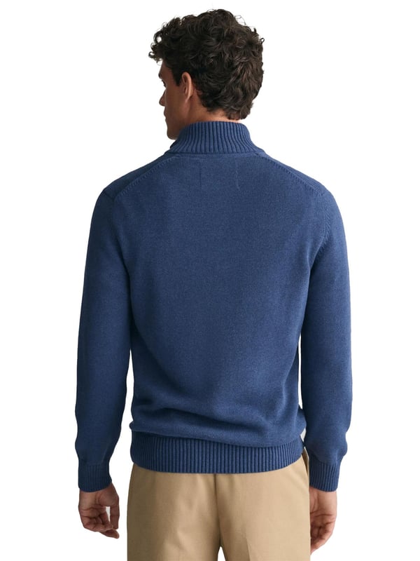 Gant Herren Sweatshirt mit halbem Reißverschluss