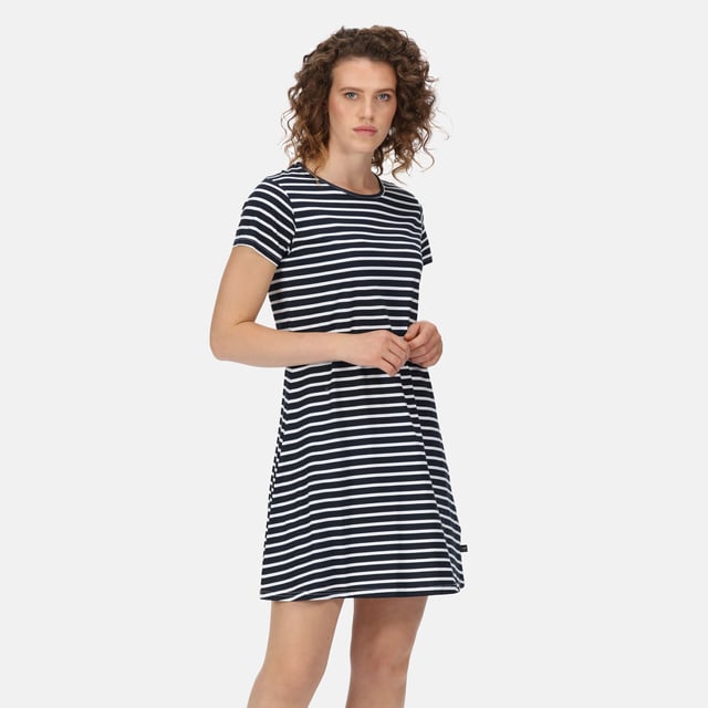 Collectif JUDY Vintage TEACUP STRIPE Pastell Streifen SWING DRESS Kleid main image 0